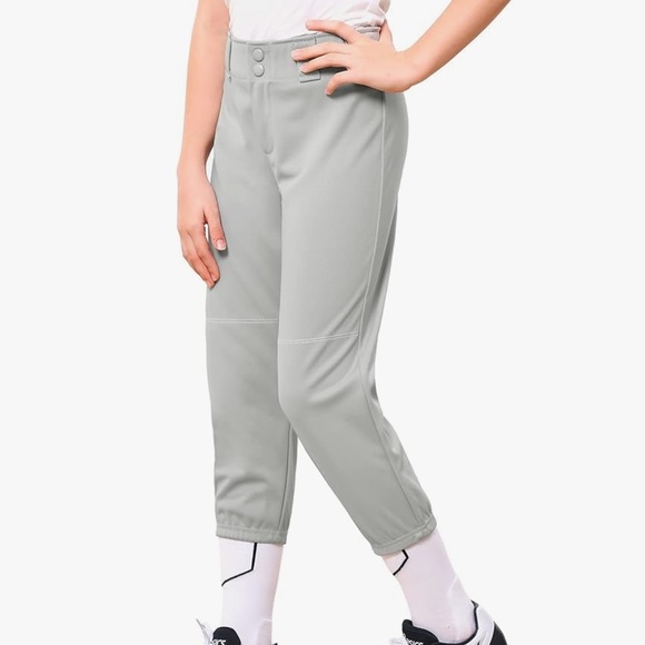 Gray softball Elastic Waistband Pants - Picture 5 of 5